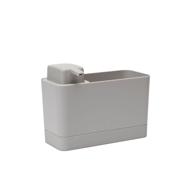 Ensemble de rangement pour évier avec distributeur de savon Brabantia, Gris clair