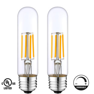 4 W (équivalent à 40 W), DEL T10, ampoule à intensité variable, blanc chaud (2 700 K) E26 / culot moyen (standard) (Ensemble de 2)