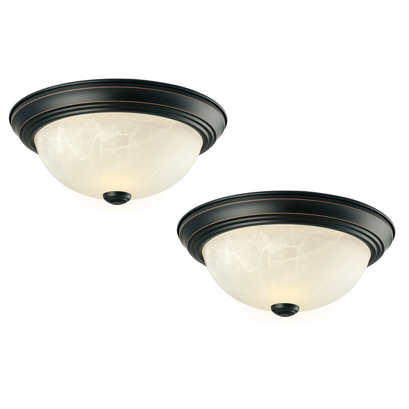 Amerson 2 - Light 11.25" Flush Mount, Oil Rubbed Bronze