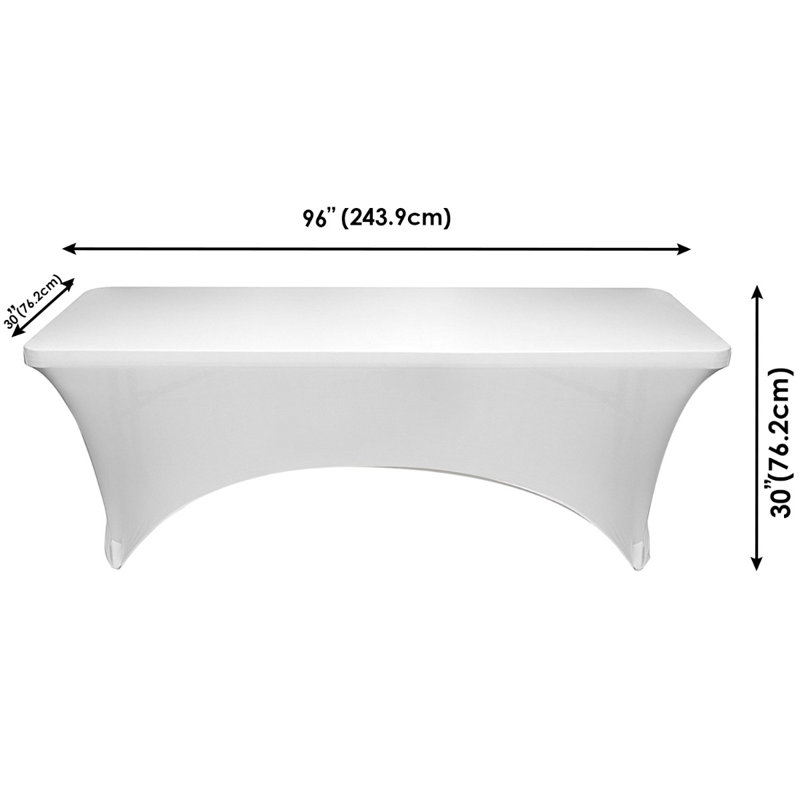 Ebonni Tablecloth, 45cm W x 245cm L, White