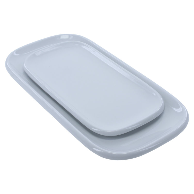 2-Piece, Impulse Platter Set, White