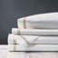 Enzo Satin Stitch Sheet Set In Antique-1555126