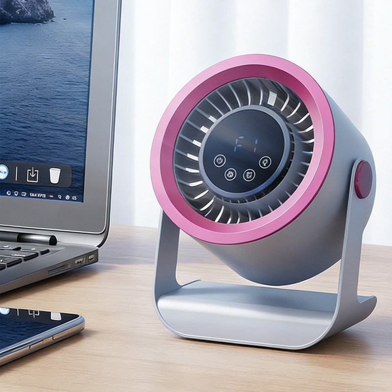 Ventilateur de bureau mural de petite taille 2-en-1 avec ventilateur USB et ventilateur de bureau mural Kondieu