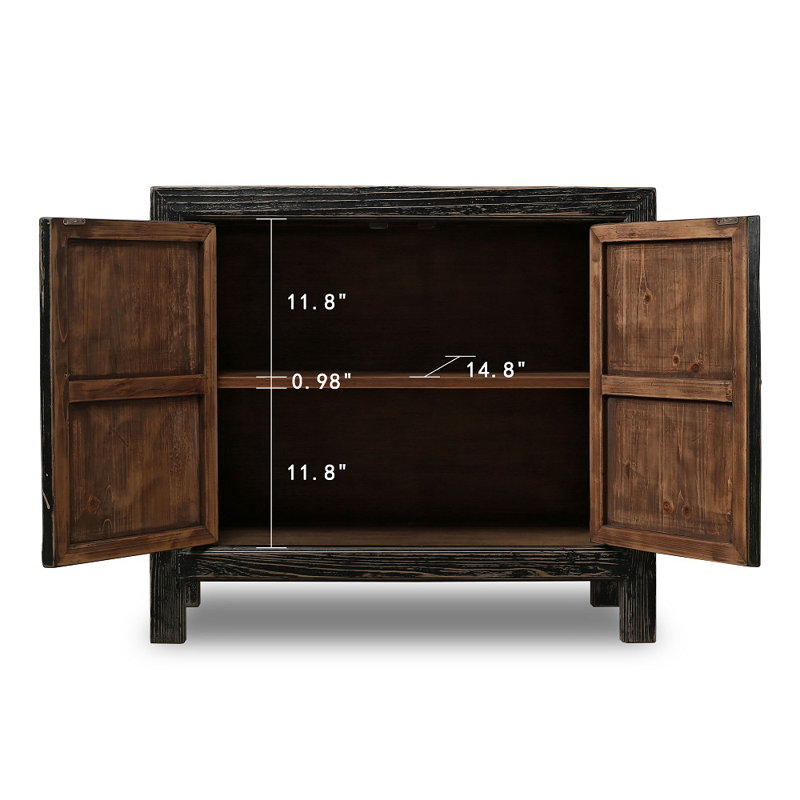 Chiedza Solid Wood Accent Cabinet