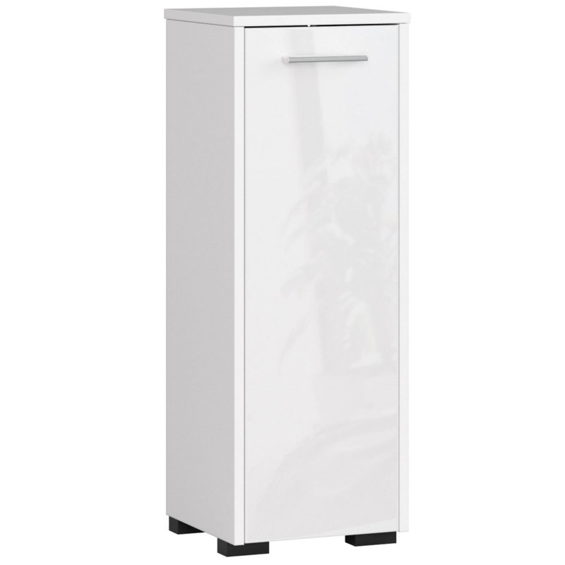 Espyn Bathroom Cabinet, White/White Gloss