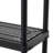 Gracious Living 4 Shelf Fixed Height Medium Duty Storage Unit, Black (4 Pack)