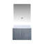 Meuble-lavabo gris foncé avec comptoir en marbre Miroir à DEL, compartiment de rangement spacieux, mécanisme de fermeture en douceur, abondant-736877219