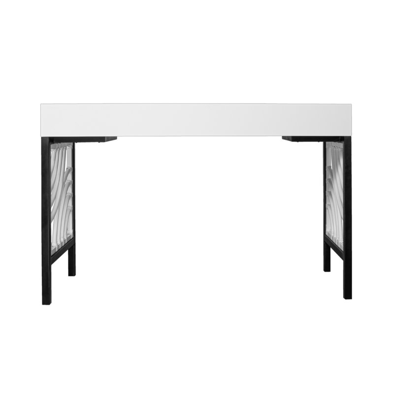 Swirl Writing Desk, White