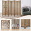 Paravents pliables en bois sculpté