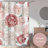 Peony Floral Garden Pink and Ivory Semi-Sheer Rod Pocket Curtain Panels by Sweet Jojo Designs
