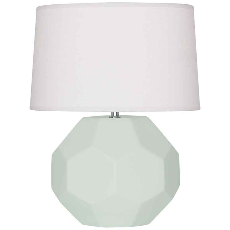 Small Franklin Accent Lamp, 16.5" H x 12.5" W x 12.5" D, Matte Celadon