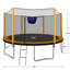 Trampoline d'extérieur rond 14 pi avec filet de sécurité