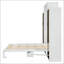 Lit escamotable double pleine grandeur avec placard-138143415
