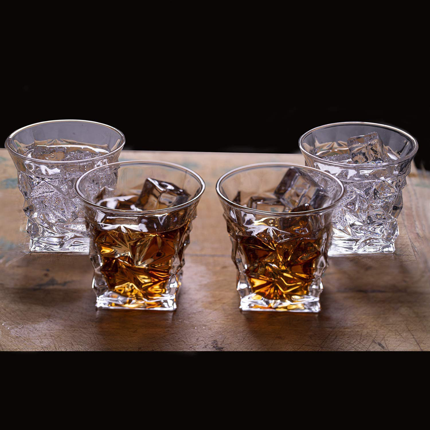 10oz Fancy Diamond Whiskey Glasses ;12oz Crystal Drinking Glasses