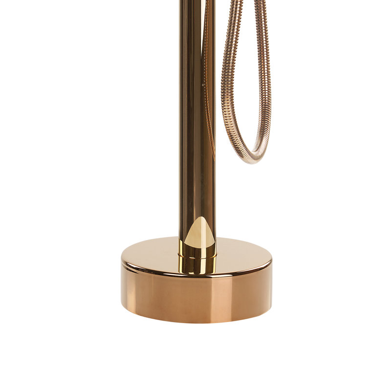 Tanesha 1 Handle Floor Bath Filler with Diverter, Copper