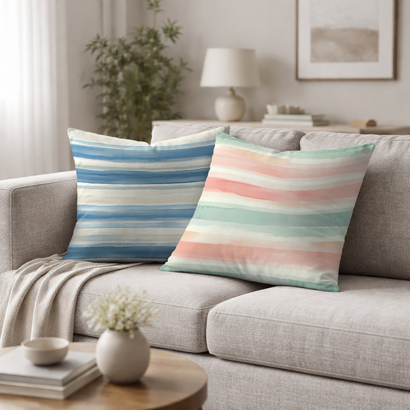Coussin Modern Modern - Calm Horizon, H 18 po x l 18 po
