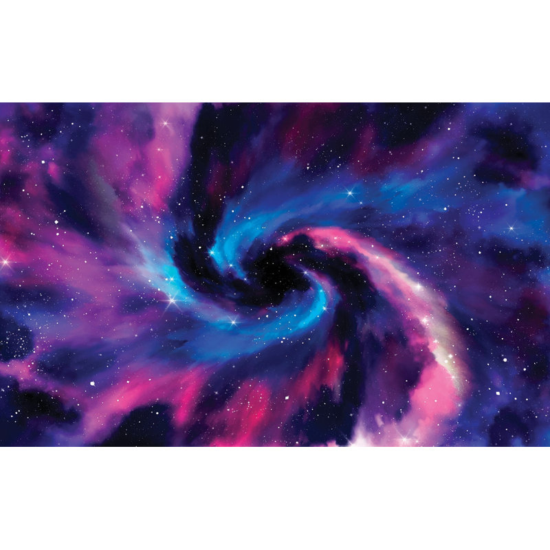 Murale pelez et collez de qualité supérieure - tourbillon galactique, L 96 po x l 120 po