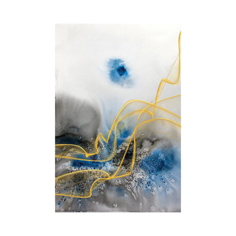 Coastal Watercolor Abstract VIII by Irena Orlov - Wrapped Canvas Gallery-Wrapped Canvas Giclée, 20.32 cm H x 30.48 cm W