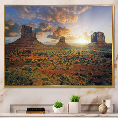 " Sunrise On Monument Valley "