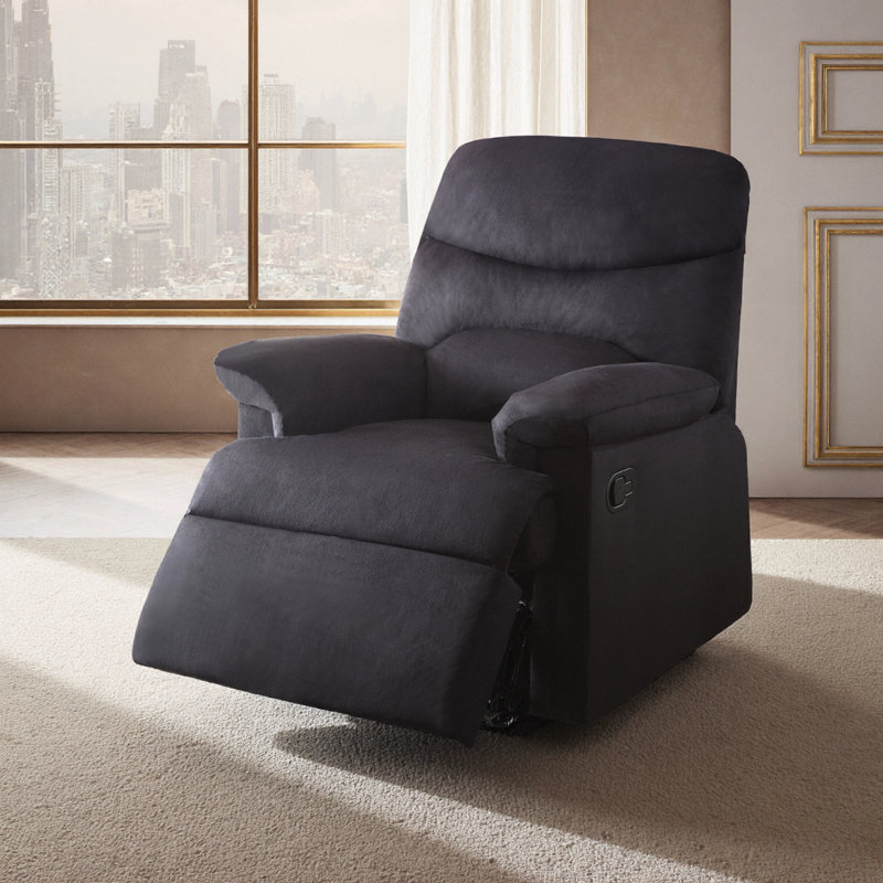 Fauteuil inclinable Elegant Motion avec conception murale peu encombrante et support moelleux, Noir