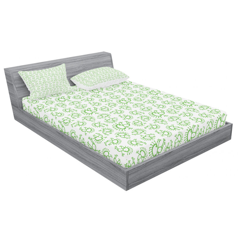 Microfiber Sheet Set, Queen Sheet Set with Fitted Sheet