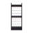 Wengue Tall Open Shoe Rack With Metal Rails And Multi-Tier Shelves
