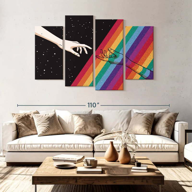 Khyir Pride Hands, 54" H x 84" W