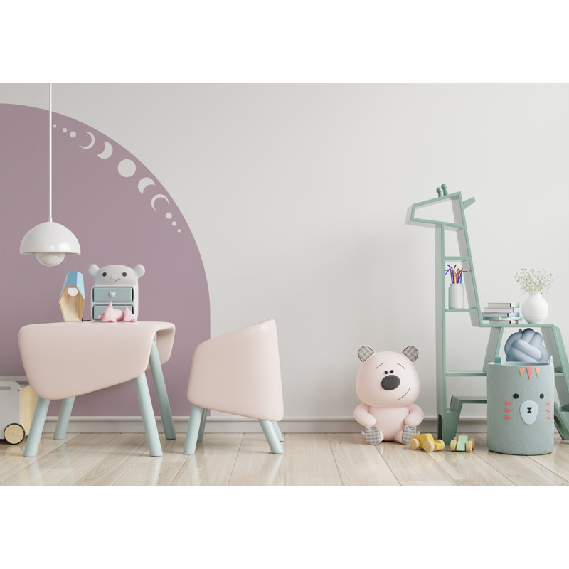 Décalcomanie murale Boho phase de lune, décor de chambre d'enfant Boho Arch, autocollant d'arche de lit, adhésif mural Hedboard, autocollant mural arche, autocollant mural Arch 118LU