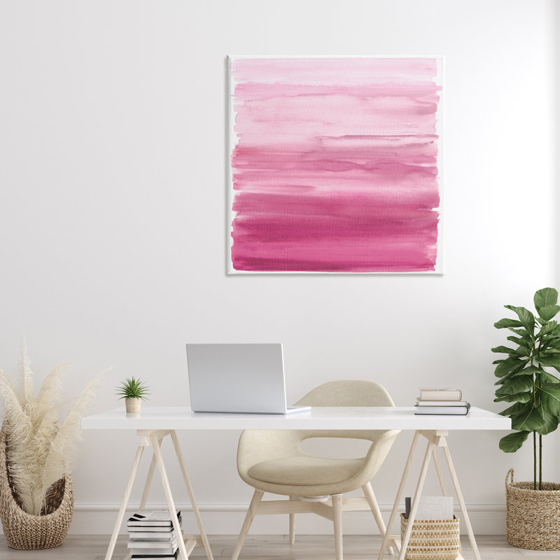 Gradient rose rosé, conception par Allie Corbin, H 30 po x l 30 po