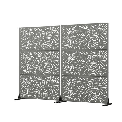 Paravent de clôture en treillis de jardin H 6 pi x l 4 pi Isolde pour terrasse, balcon, cour, piscine, espace intérieur