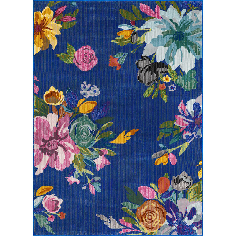 Floral Indoor Rug, Rectangle 9' x 12'