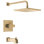 Raincan Square Tub and Shower Faucet Set