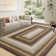 Machine Washable Rug for Living Room Braided Print Non-Slip Area Rug Stain Resistant Carpet for Dining Room Bedroom Nursery Office