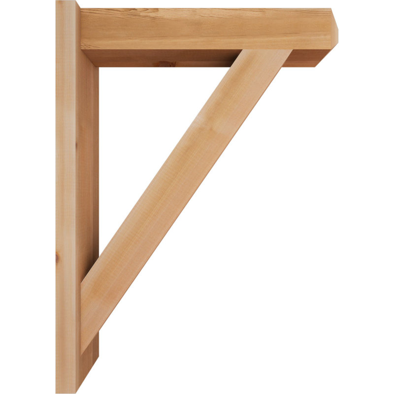 Artisan traditionnel en bois rustique, P 24 po x H 32 po, Cèdre rouge de l'Ouest l 5 1/2 po (lisse)