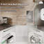 28"-30"W X 72"H Semi-Frameless 180° Rotatable Pivot Shower Door With 1/4 Inches Tempered Glass-120349517
