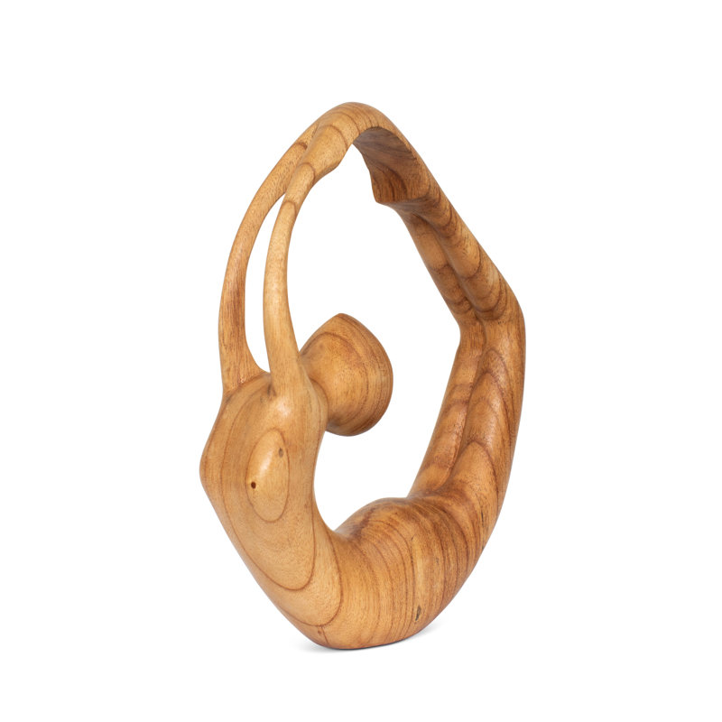 Mini figurines de yoga faites à la main en bois 10 po, statue de pose de yoga, décor de studio de salle de yoga, cadeau de Yogi Mindful Home Decor, objets de décoration de tablette décorative, inspiration Zen - pose d'arc