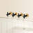 4 Pieces J-Hook Round Base Wall-Mount Robe/Towel Hook In Black Gold-119559641