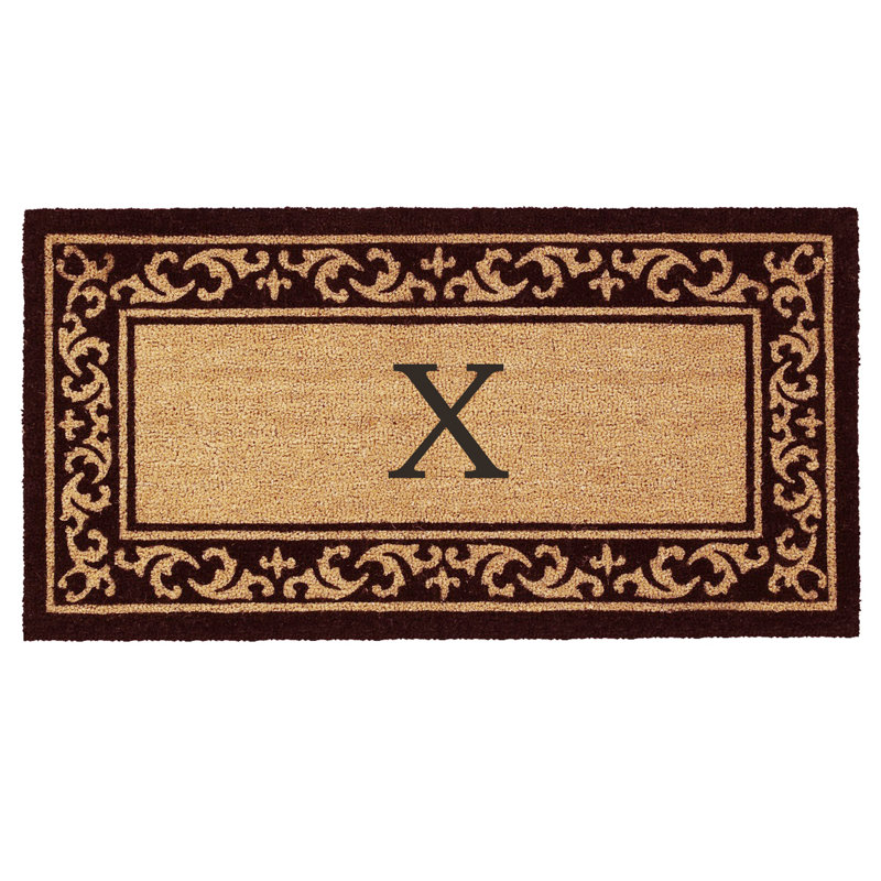 Zawacki Personalizable Non-Slip Doormat, Rectangle 3' x 6', X