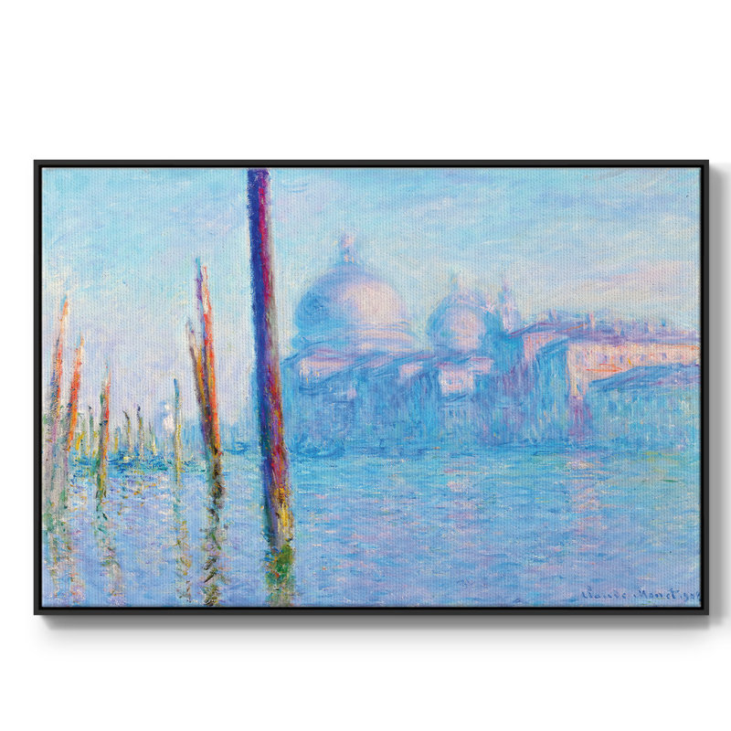 " The Grand Canal In Venice, 1908 04 ", Black, 27" H x 41" W x 2" D