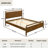 Ellum Wood Bedroom Set, Queen Platform Bed with Two Nightstands in Walnut Finish-193093149