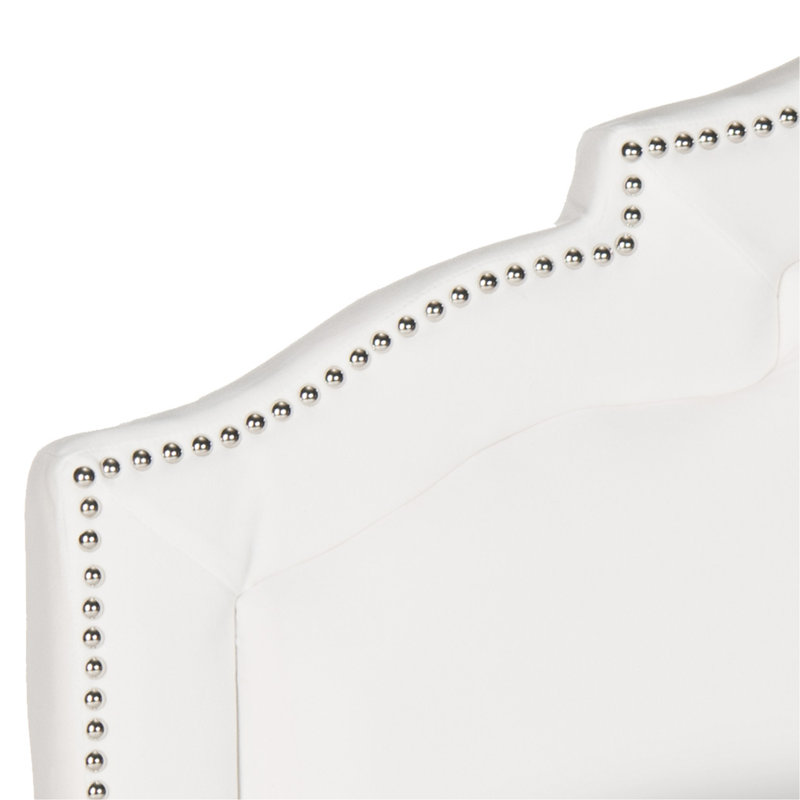 Upholstered Headboard, King, Velvet White