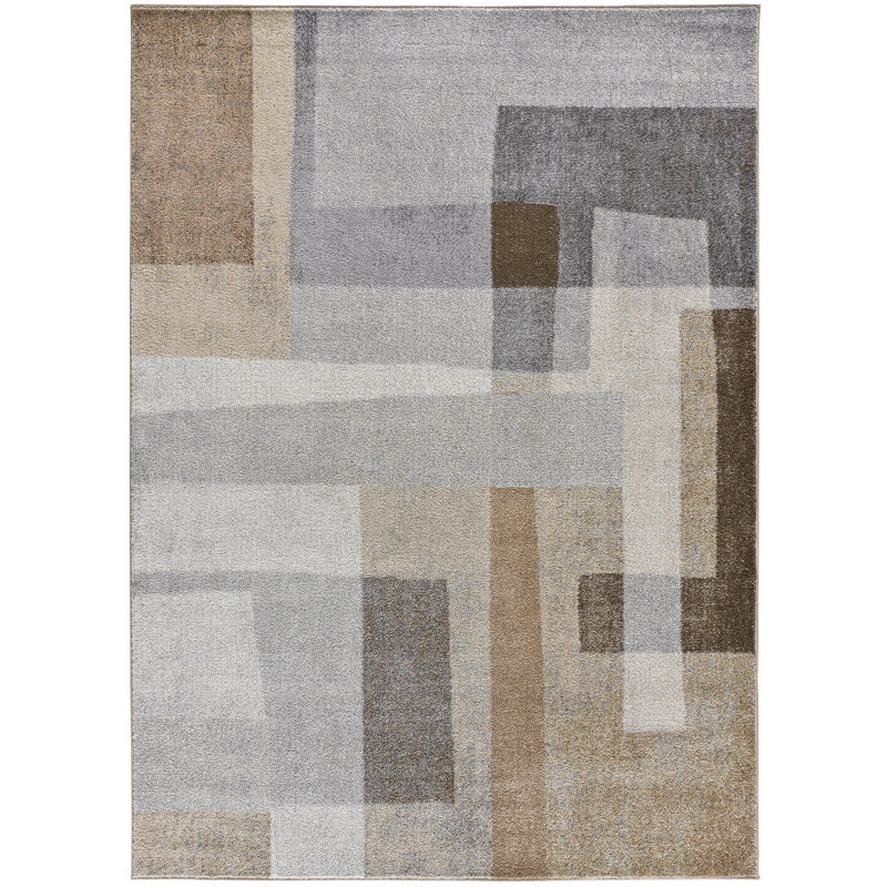 Adelric Abstract Machine Woven / Power Loomed Area Rug, Rectangle 140 x 200cm