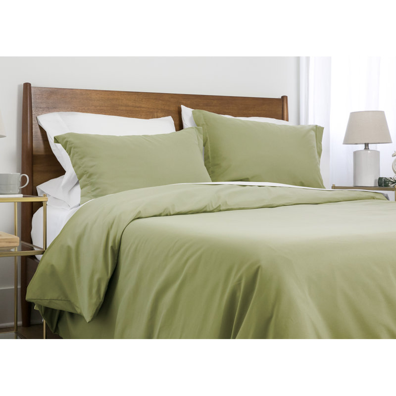Rose Microfiber Full/Queen Duvet Cover Set with Shams