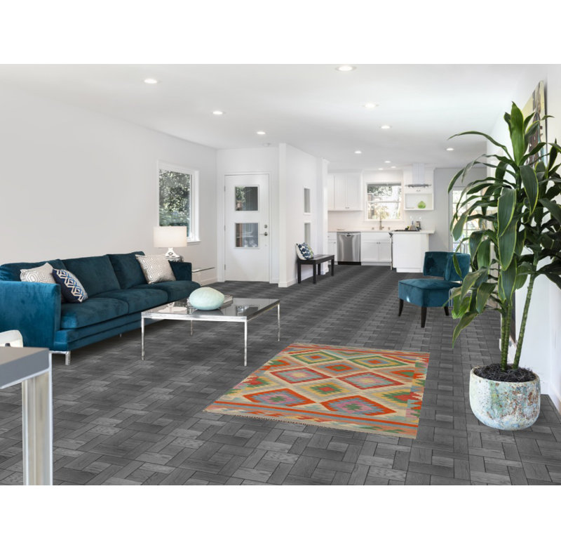 Tapis décoratif en laine South Western Kilim 3x5