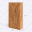 Armoire-penderie en bois massif Orion avec espace de suspension et tablettes