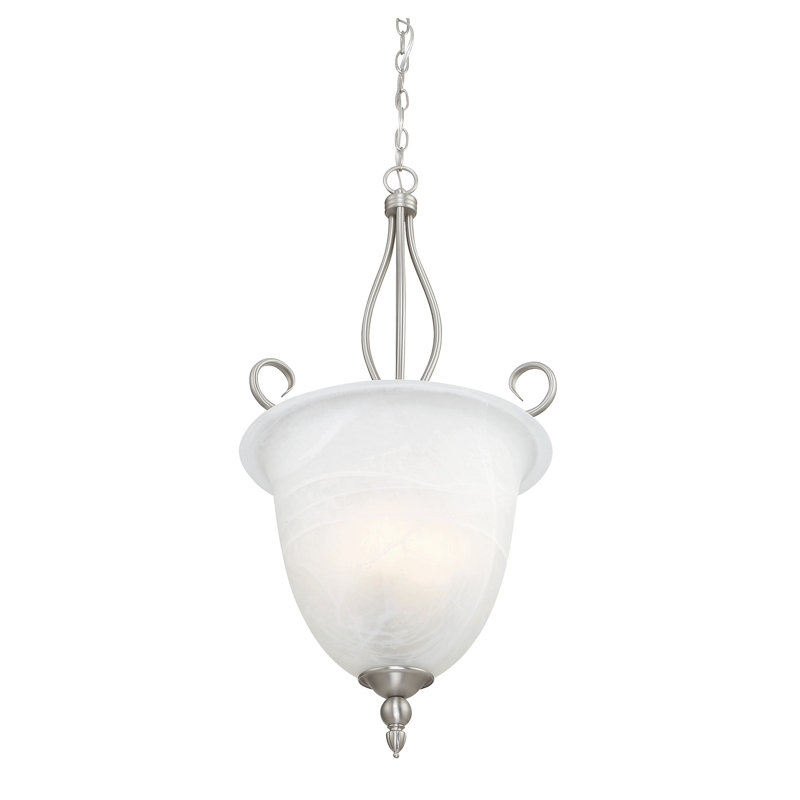 Luminaire suspendu pour urn 2 lumières unique Hibbitts, H 33 po x l 17,5 po