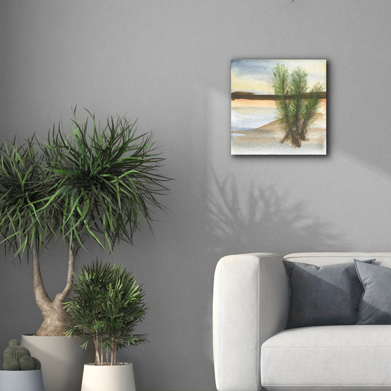 «Desert Yucca» par Chris Paschke, art mural sur toile, H 18 po x l 18 po