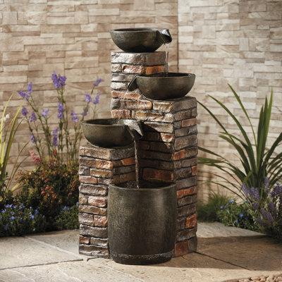 Kalgan Weather Resistant Cascade Fountain with Light