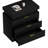 3-Pieces Bedroom Sets PU Storage Bed with LED Lights and USB charger,Nightstands Set of 2  with Charging Station and LED Lights