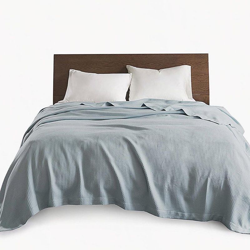 Couverture, Bleu clair, Lit simple
